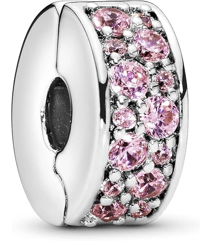 Amazon.com: Pandora Blue Pavé Clip Charm Bracelet Charm Moments